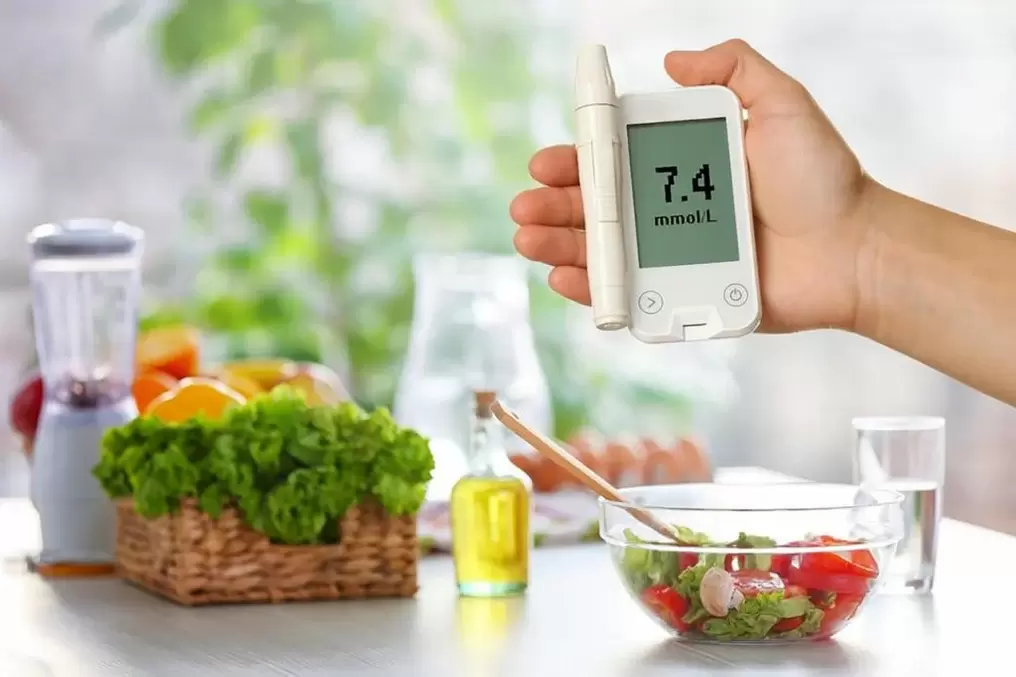 Glukometer und Diabetes -Lebensmittel